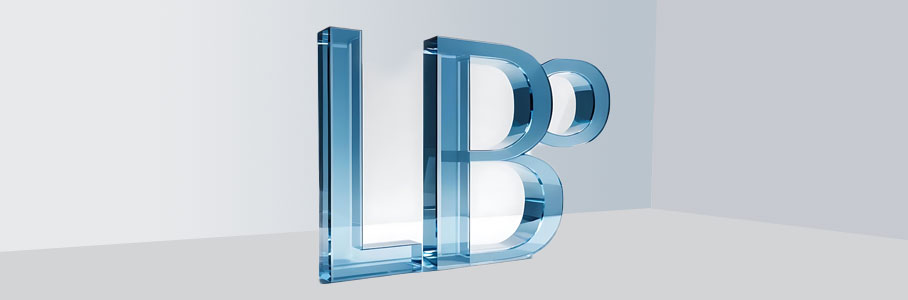 3D logo in transparent plexiglass 10 mm thick